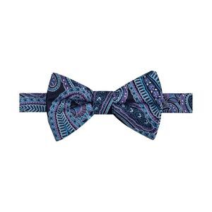 Countess Mara Mens Claremont Paisley Self-tied Bow Tie, Blue, NWT